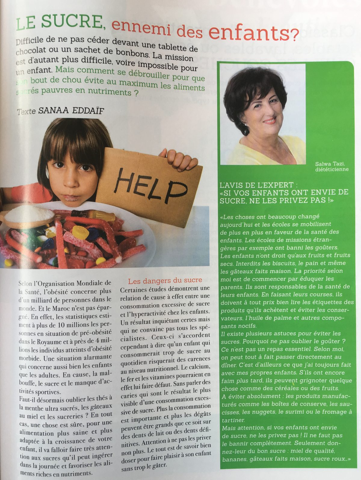 Le Sucre — article santé